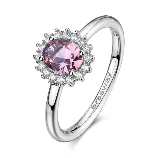 BROSWAY stříbrný prsten Fancy Tender Pink prsten BWFTP18