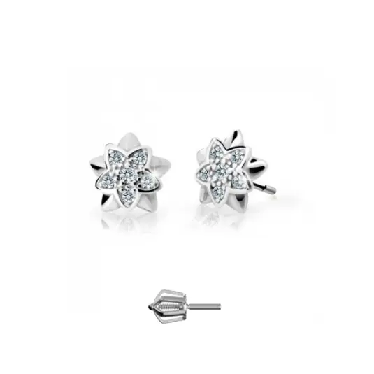 CUTIE DIAMONDS zlaté náušnice květiny C2210 náušnice ND2210-30-D-X-2