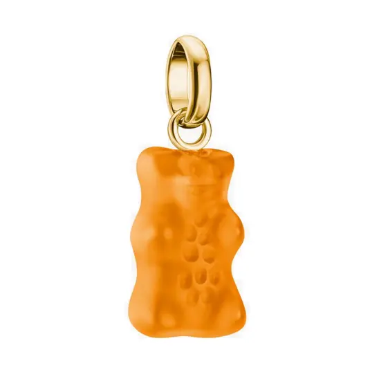 THOMAS SABO CONNECT přívěsek charm Goldbear in orange gold-plated přívěšek CC1275-413-8