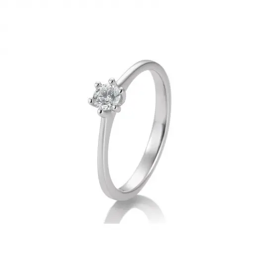 SOFIA DIAMONDS prsten z bílého zlata s diamantem 0,25 ct prsten BE41/82142-W