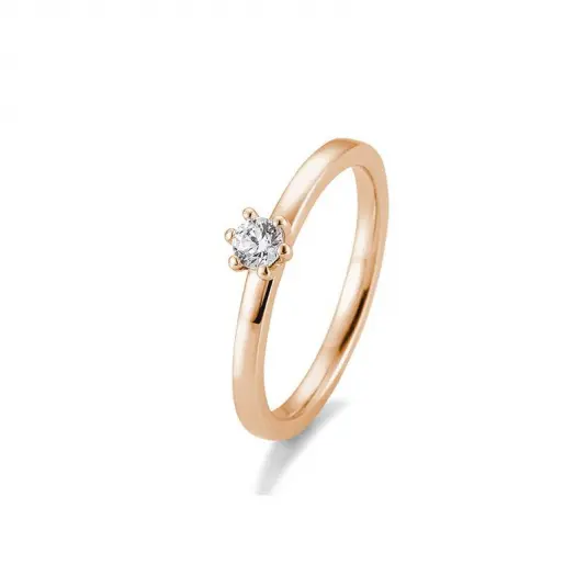SOFIA DIAMONDS prsten z růžového zlata s diamantem 0,15 ct prsten BE41/05988-R