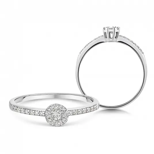 SOFIA DIAMONDS zlatý zásnubní prsten s diamanty 0,206 ct prsten GEMBG28933-05