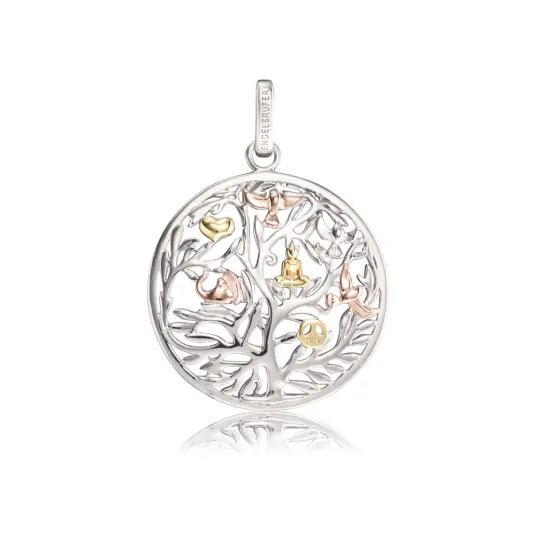 ENGELSRUFER přívěsek Strom života se symboly přívěšek ERP-TREE-TRICO