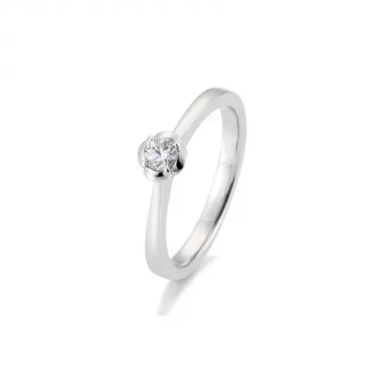 SOFIA DIAMONDS prsten z bílého zlata s diamantem 0,15 ct prsten BE41/05952-W