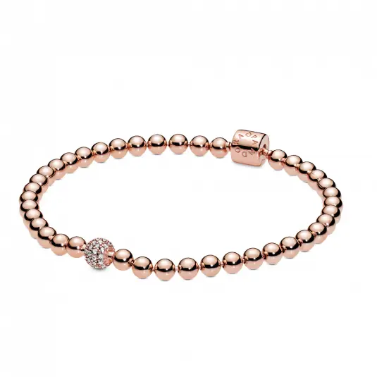 PANDORA pozlacený náramek náramek 588342CZ