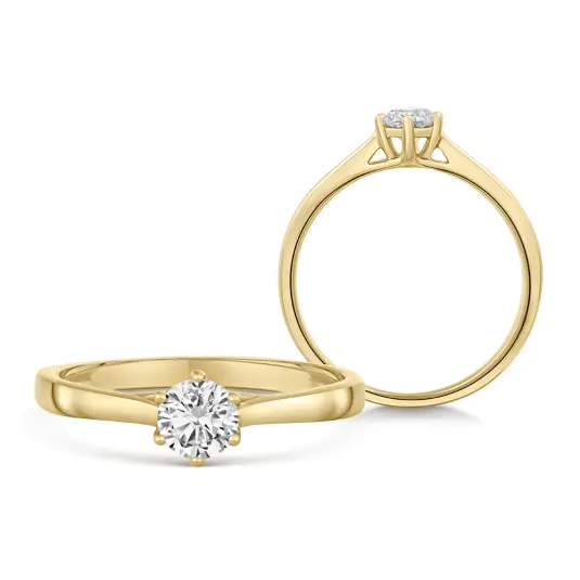 SOFIA DIAMONDS zlatý zásnubní prsten s diamantem 0,38 ct prsten UDRG47932Y