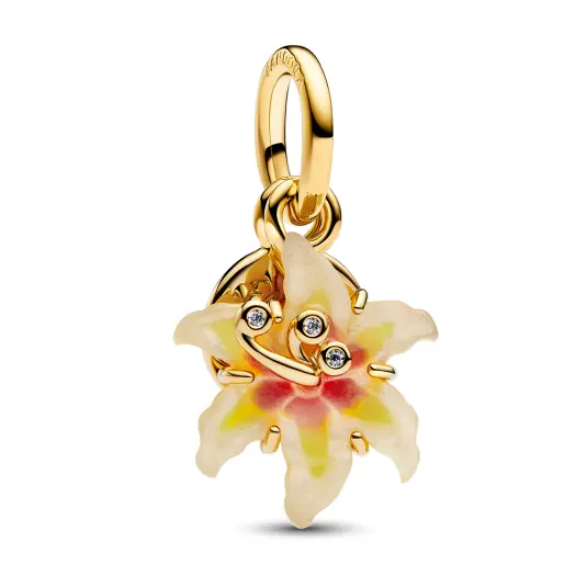PANDORA Disney pozlacený přívěsek Magický zlatý květ přívěšek 764020C01