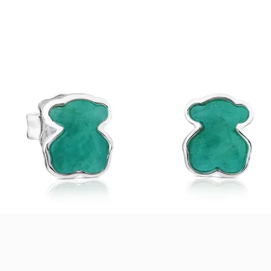 TOUS stříbrné náušnice New Color náušnice 615433540