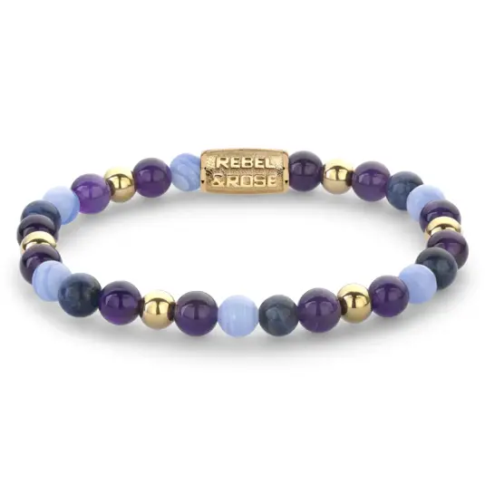 REBEL & ROSE náramek Violets Blue náramek RR-60109-G