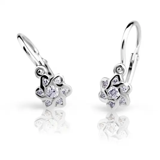 CUTIE DIAMONDS zlaté náušnice květiny C2149 náušnice ND2149-10-D-X-2