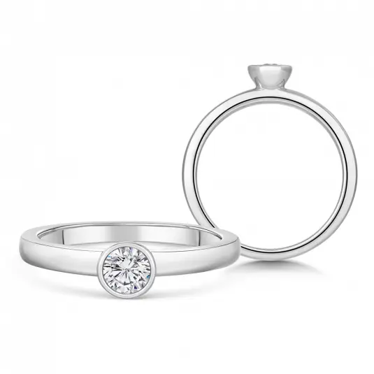 SOFIA DIAMONDS zlatý zásnubní prsten s diamantem 0,25 ct prsten BDRB00078WG