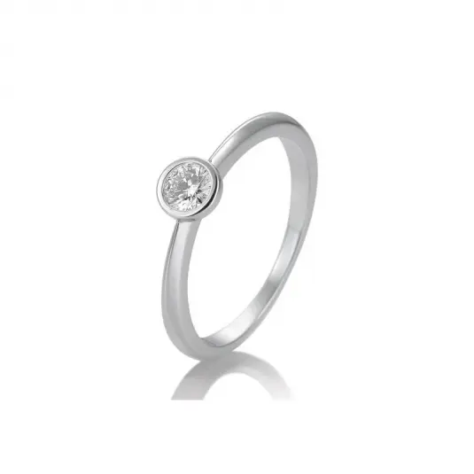 SOFIA DIAMONDS prsten z bílého zlata s diamantem 0,20 ct prsten BE41/85129-9-W