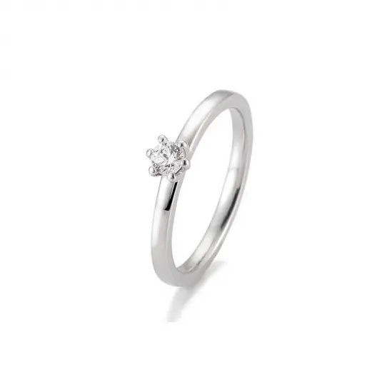 SOFIA DIAMONDS prsten z bílého zlata s diamantem 0,15 ct prsten BE41/05988-W