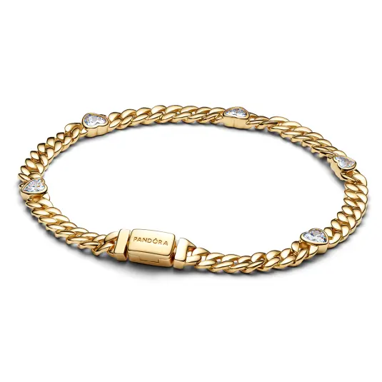 PANDORA Timeless pozlacený náramek Heart náramek 564226C01