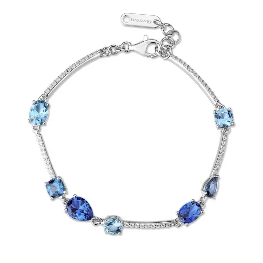 BROSWAY stříbrný náramek Fancy Freedom Blue náramek BWFFB132