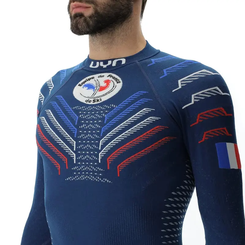 Uyn Pánské spodní triko UYN NATYON 3.0 FRANCE UW SHIRT LG_SL.TURTLE NECK
