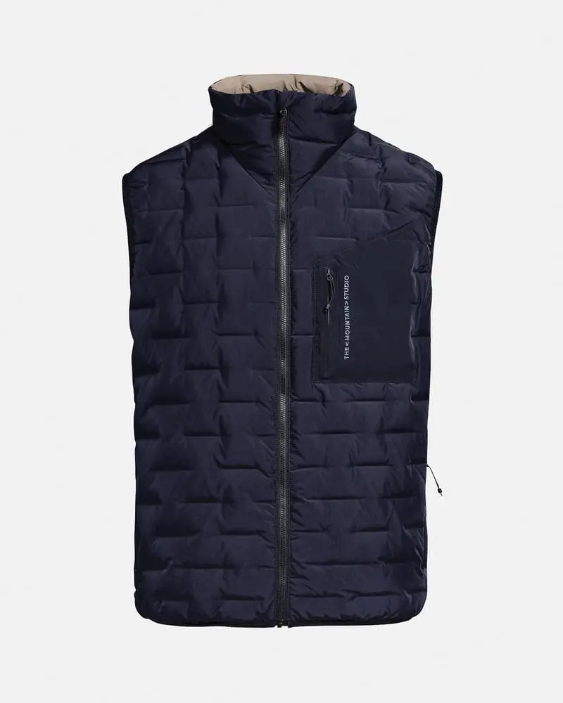 The Mountain Studio Péřová oboustranná vesta REVERSIBLE LIGHT VEST