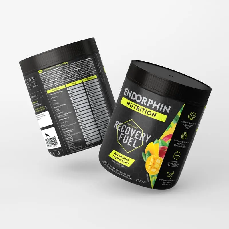 Endorphin Nutrition Regenerační nápoj | Dóza 500g | Příchuť mango Recovery Fuel
