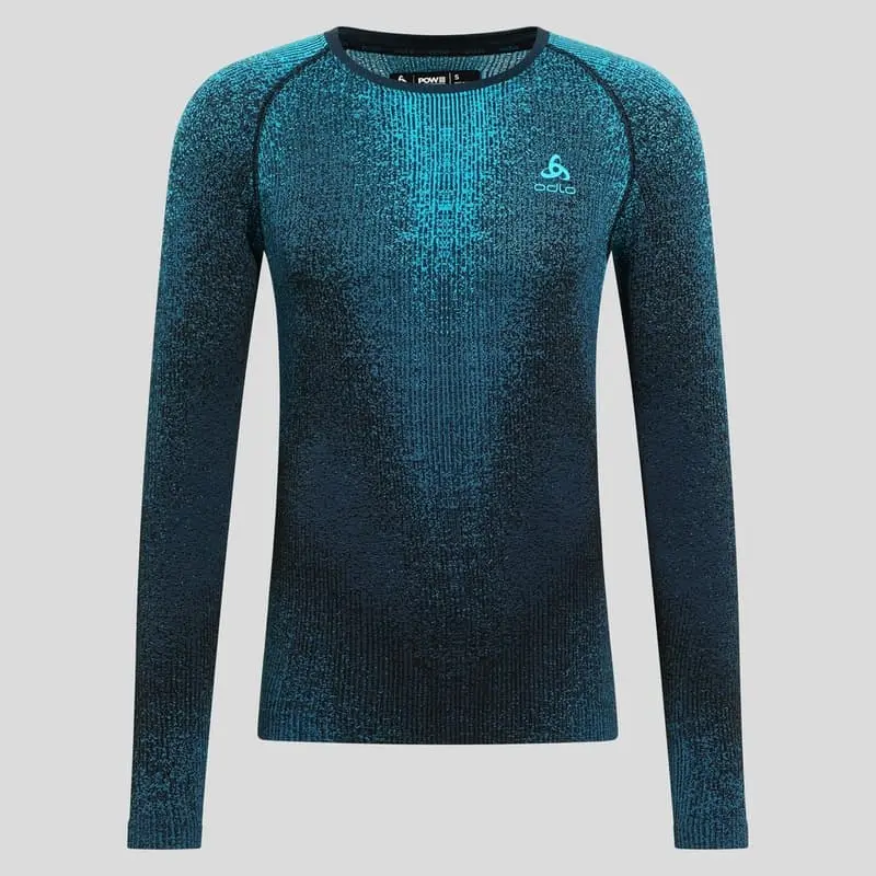 Odlo Pánské termoprádlo BL TOP crew neck l/s PERFORMANCE WARM BLACKCOMB