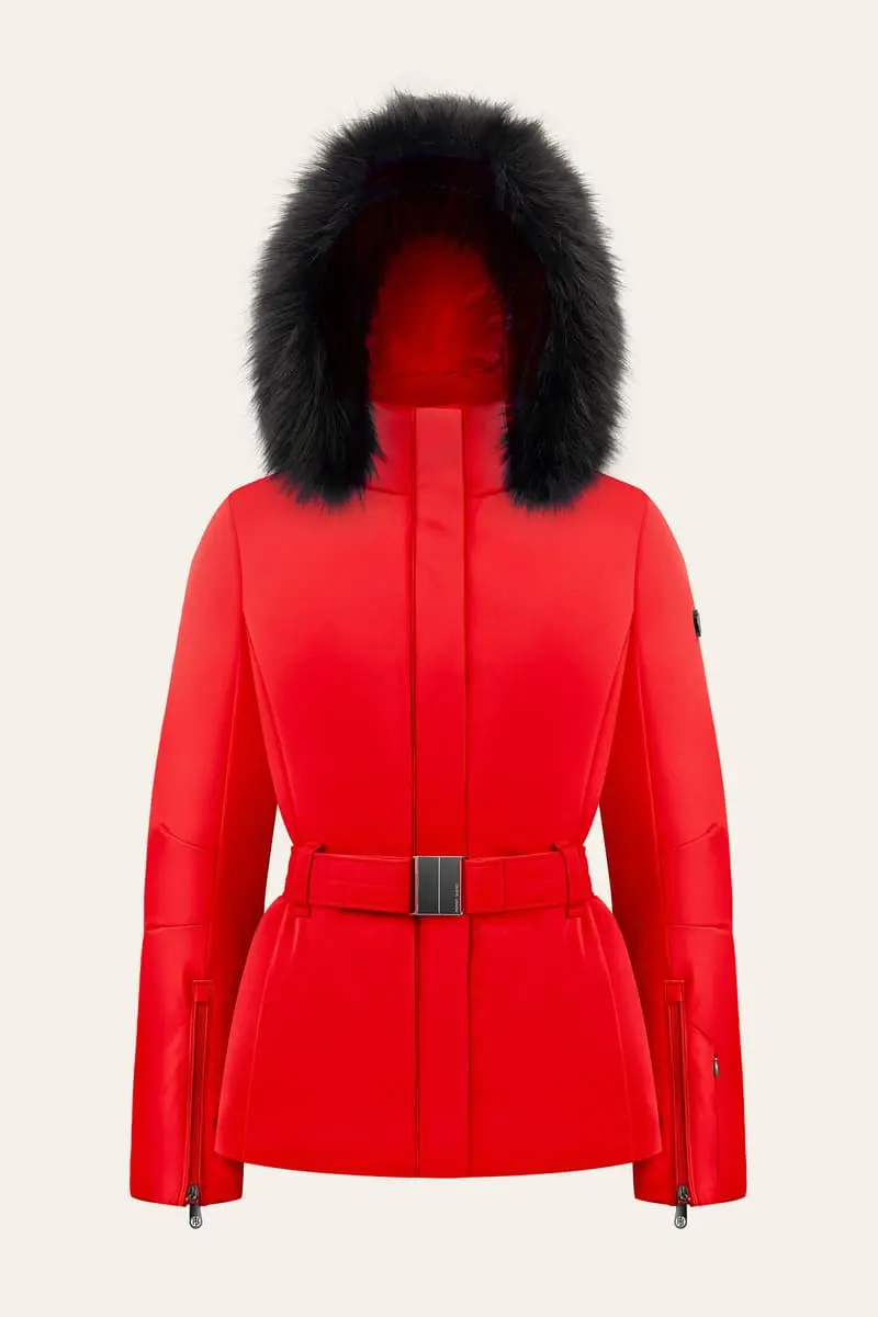 Poivre Blanc Dámská lyžařská bunda s kožešinou EMILY-WO STRETCH SKI JACKET