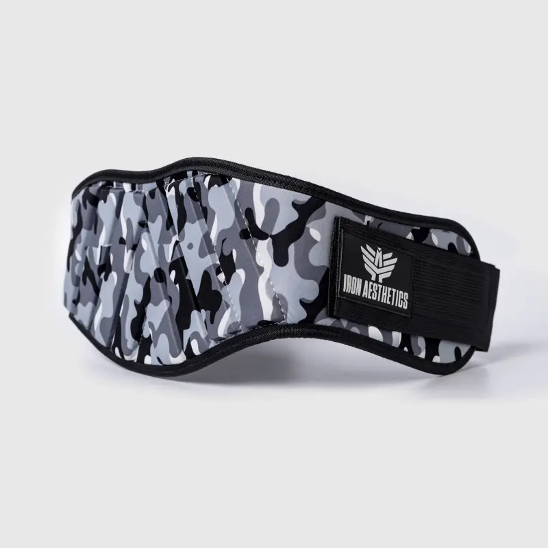 Fitness opasek Iron Black Camo - Iron Aesthetics