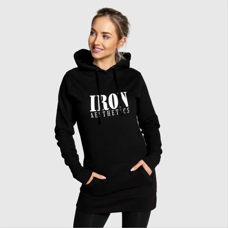 Dámská mikina Iron Aesthetics Longline, černá