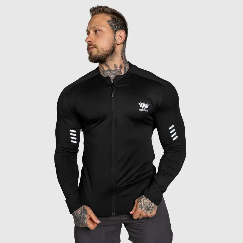 Sportovní top na zip Iron Aesthetics Unstoppable, černý