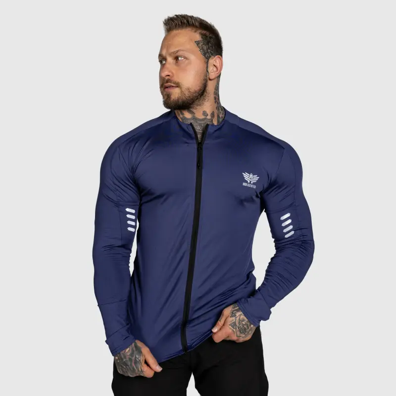 Sportovní top na zip Iron Aesthetics Unstoppable, modrý