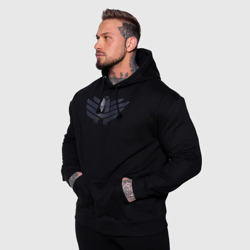 Pánská mikina s kapucí Iron Aesthetics Apex, černá