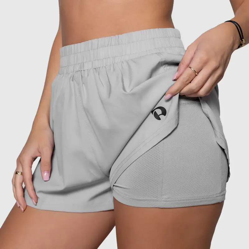 Dámské šortky Iron Aesthetics Athletic 2in1, šedé