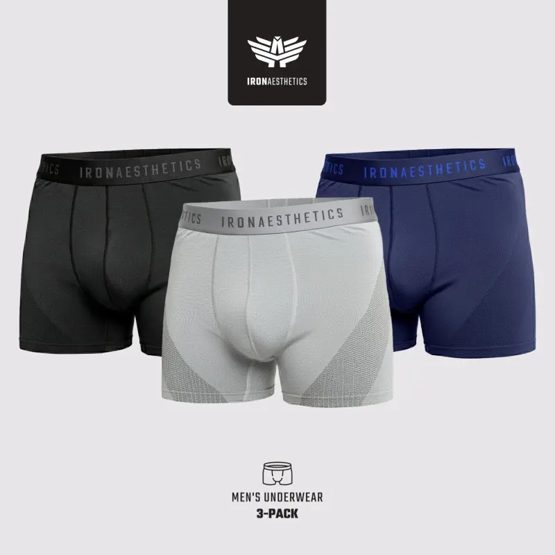 Pánské boxerky Iron Aesthetics Action 3pack