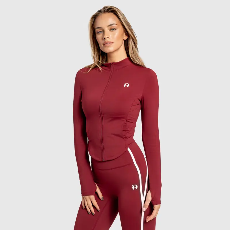 Dámská sportovní bunda na zip Iron Aesthetics Define, bordová