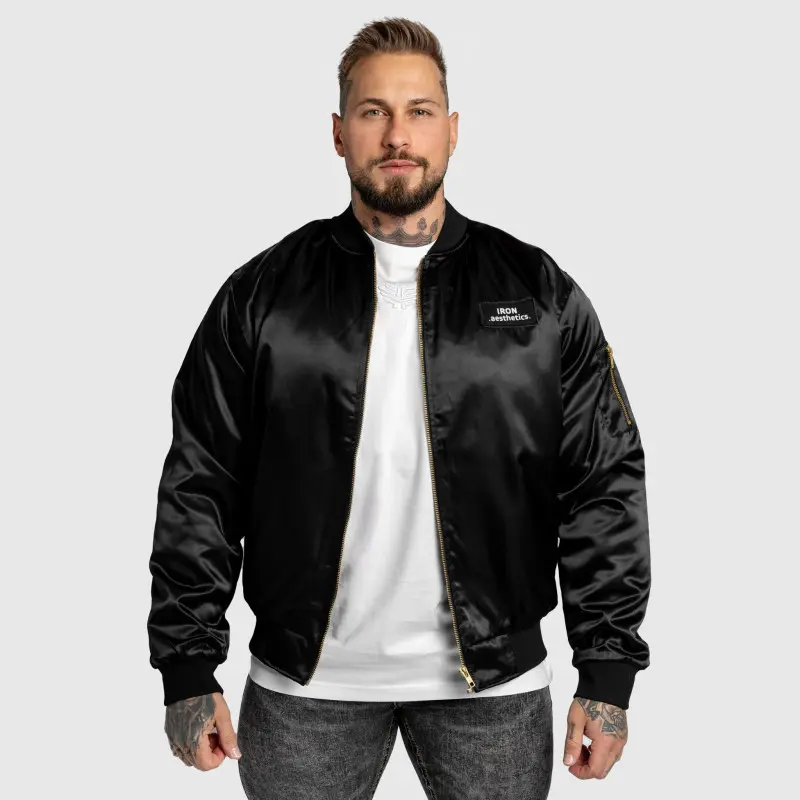 Bomber bunda Iron Aesthetics Maverick, černá
