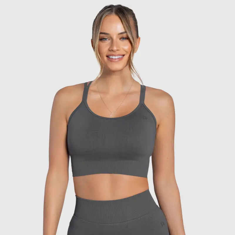 Dámská sportovní podprsenka Iron Aesthetics Ultimate, šedá