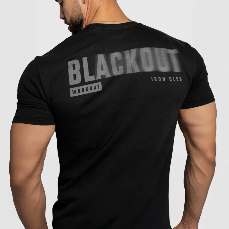 Pánské tričko Iron Aesthetics Blackout, černé