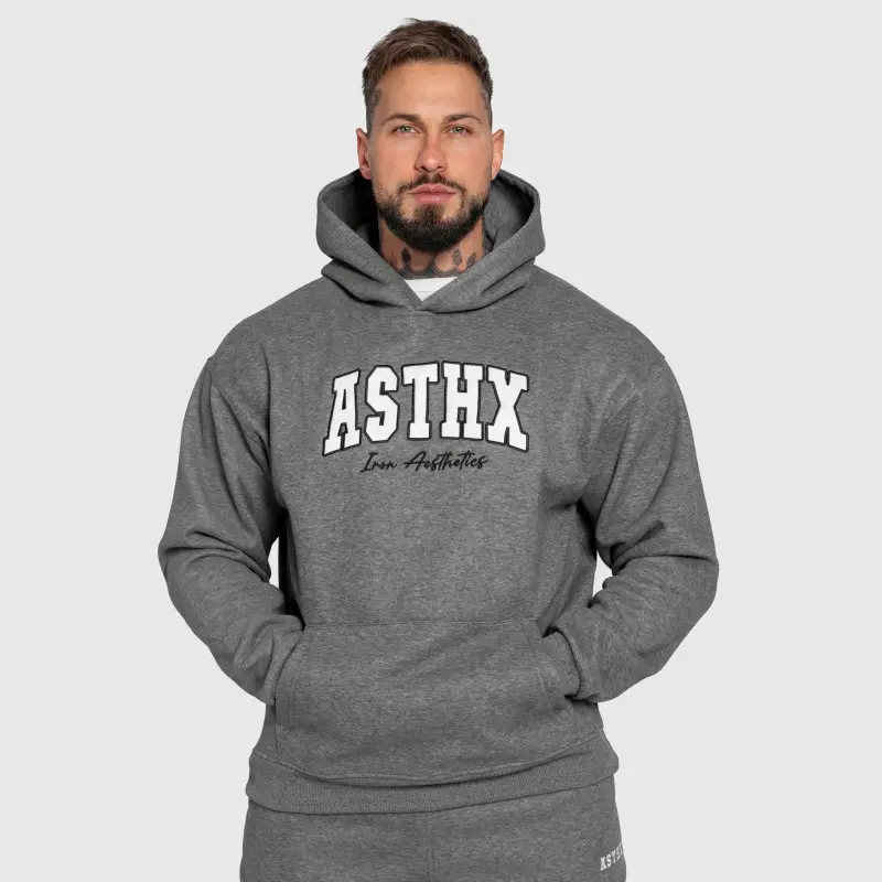Oversized mikina Iron Aesthetics ASTHX, šedá
