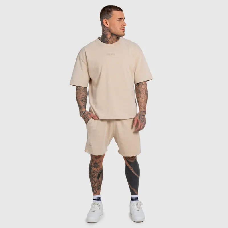 Pánská souprava Iron Aesthetics X Washed, béžová