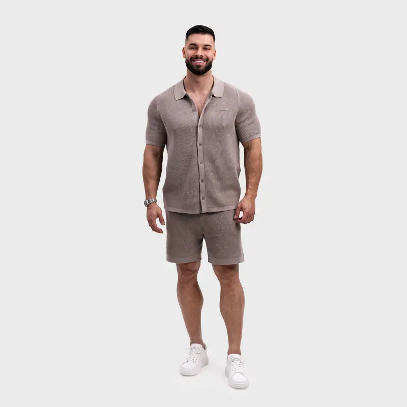 Pánská pletená souprava Iron Aesthetics Vibe, béžová