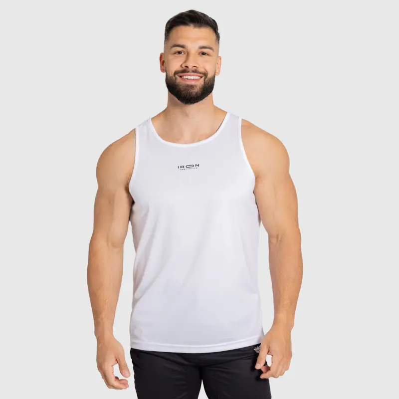 Pánské sportovní tílko Iron Aesthetics Athlete, bílé