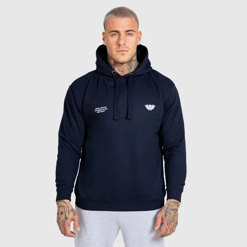 Pánská mikina s kapucí Iron Aesthetics Club Hoodie, navy