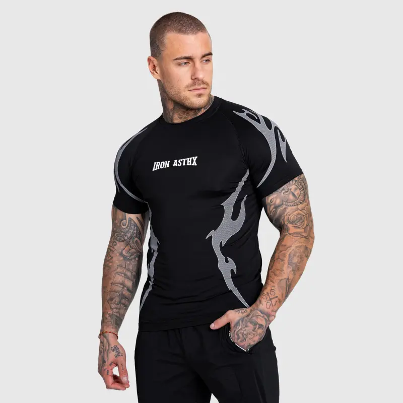 Pánské sportovní tričko Iron Aesthetics Titan, černé