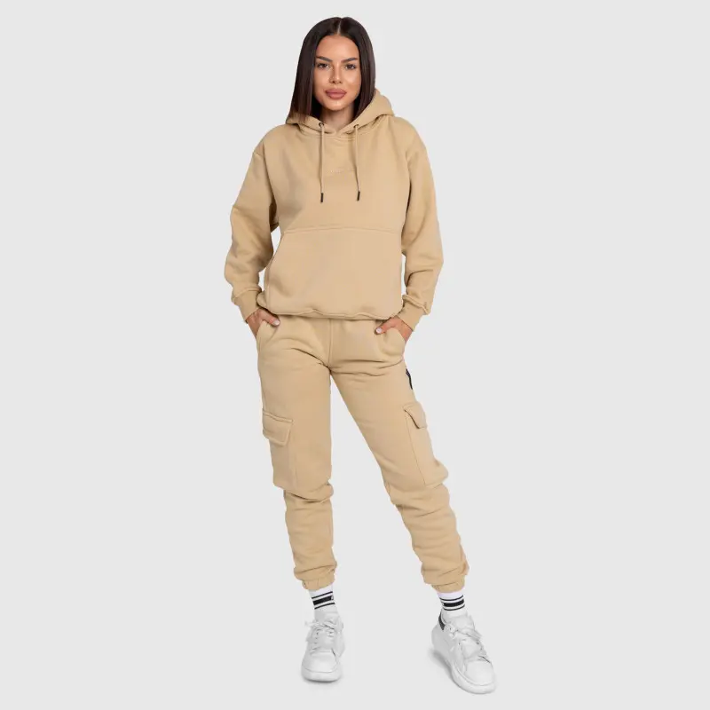 Dámská oversized souprava Iron Aesthetics Cargo, béžová