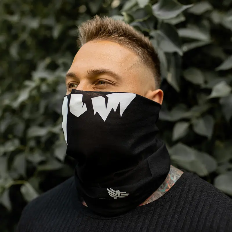 Multifunkční nákrčník Iron Aesthetics Skull, black