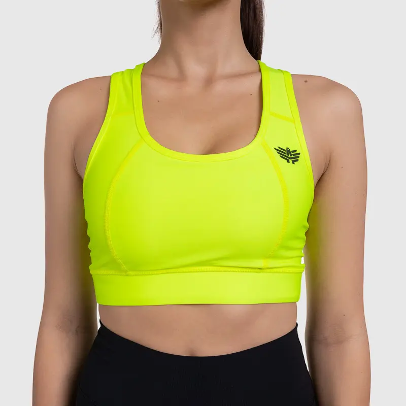 Dámská sportovní podprsenka - Iron Aesthetics, NEON YELLOW