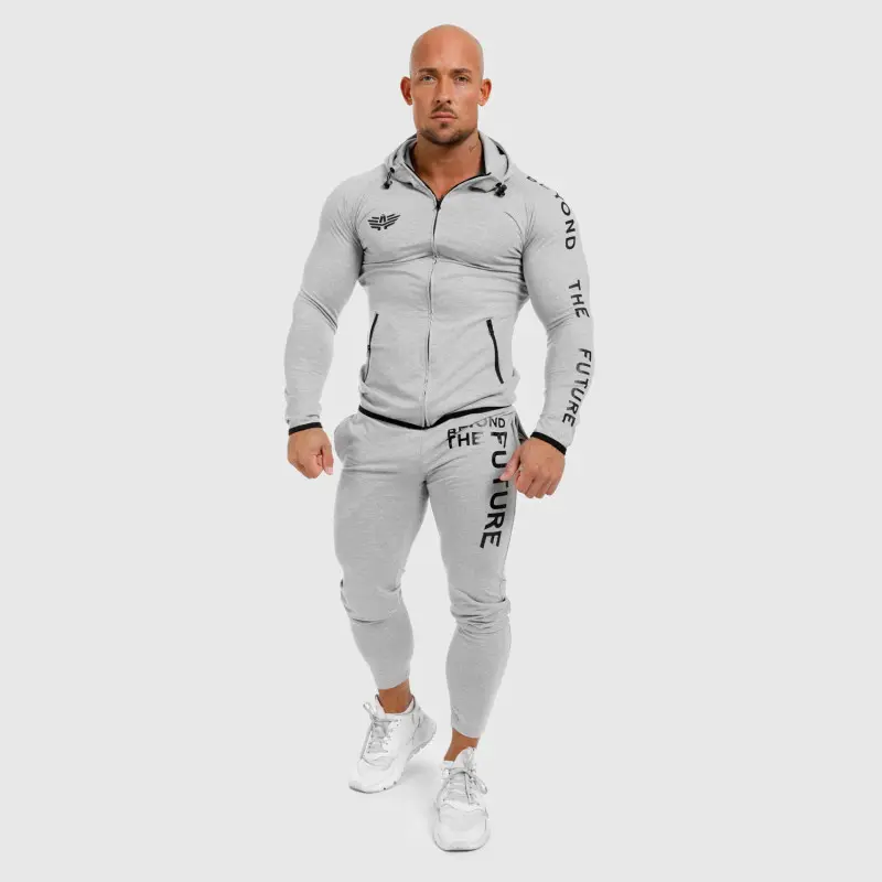 Pánská sportovní SlimFit souprava Iron Aesthetics Beyond the Future, šedá