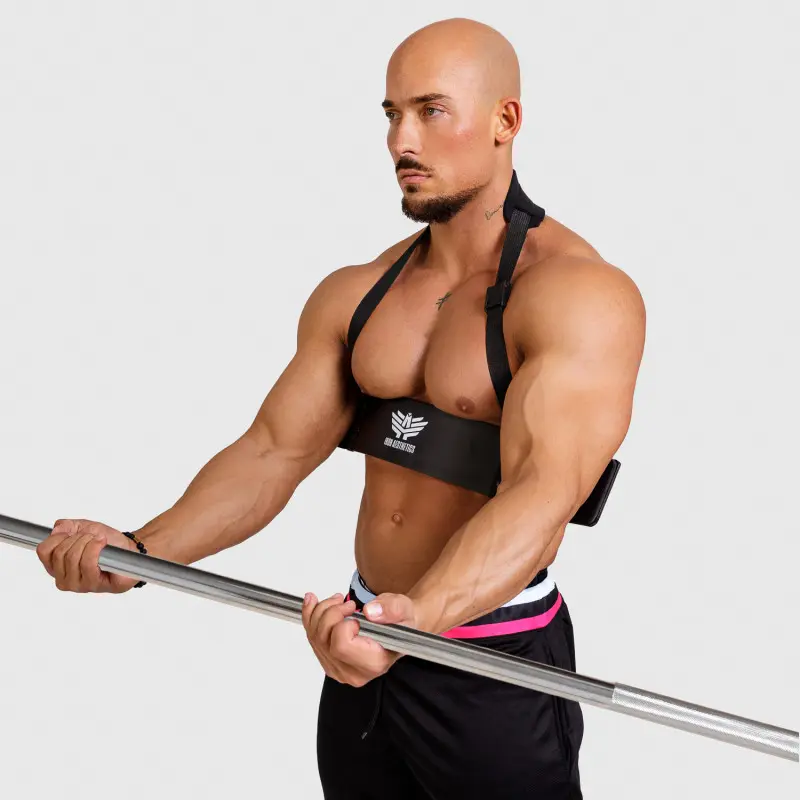 Bicepsový izolátor Iron Aesthetics Arm Blaster, černý