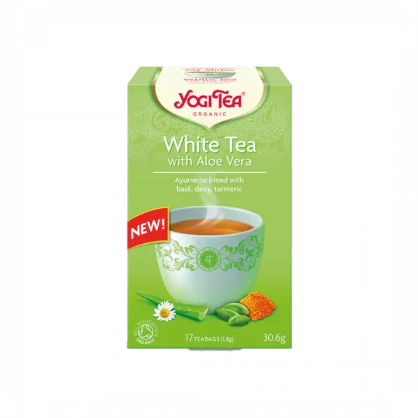 Yogi Tea Ajurvédsky čaj s aloe vera bílý čaj 17x1,8g