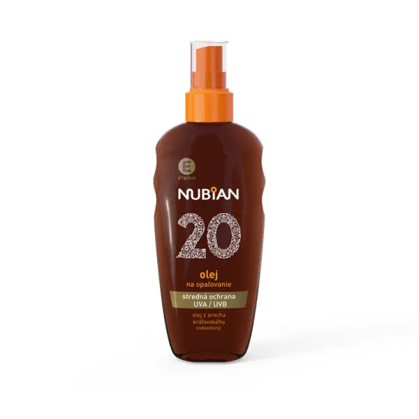 Nubian Olej na opalování sprej SPF 20 150 ml