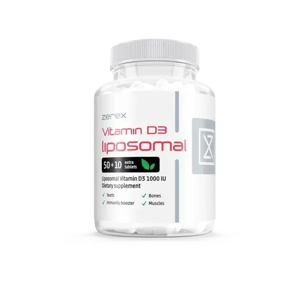 Zerex Vitamín D 1000IU v LIPOSOMÁLNÍ formě 50 + 10 tablet