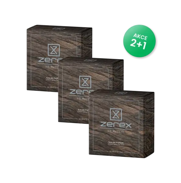 3x Pánský parfém Zerex Hunter 100 + 20 kapslí
